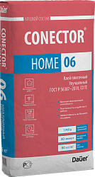 CONECTOR® HOME 06 Клей Улучшенный C0 ТЕ, ГОСТ Р 56387